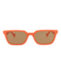 Gucci Mens Square/Rectangle Orange Orange Brown Fashion Designer Eyewear