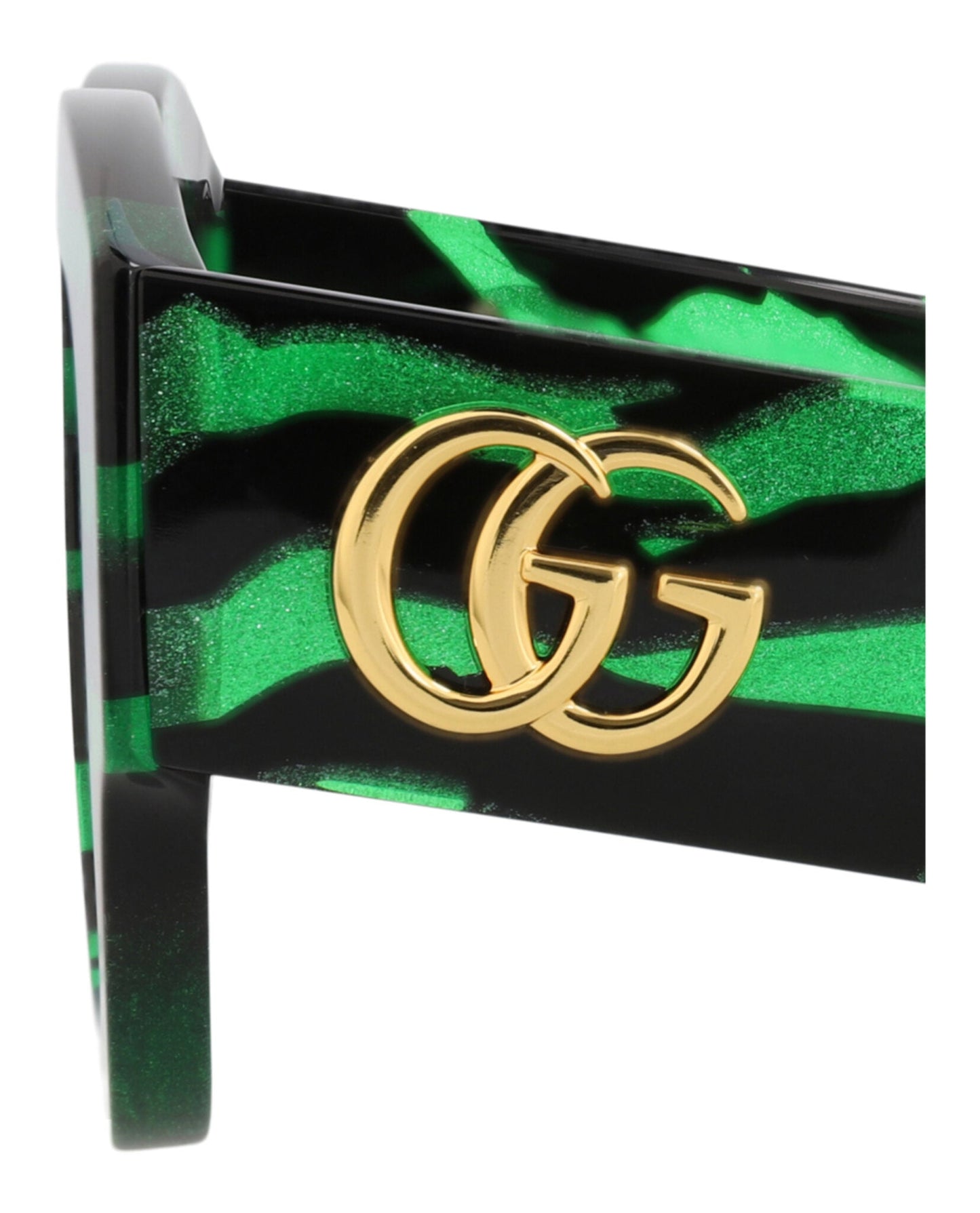 Gucci Womens Square/Rectangle Black Black Grey Fashion Designer Eyewear
