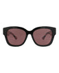 Gucci Womens Square/Rectangle Black Black Red Fashion Designer Eyewear