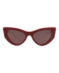 Gucci Womens Cat Eye Burgundy Gold Violet Fashion Designer Eyewear