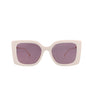 Gucci Womens Square/Rectangle Ivory Gold Violet Fashion Designer Eyewear
