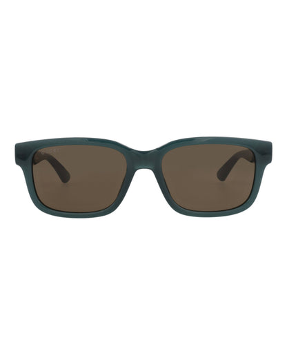 Gucci Mens Square/Rectangle Blue Blue Brown Fashion Designer Eyewear