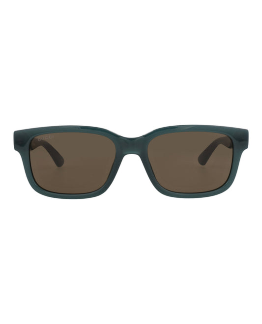 Gucci Mens Square/Rectangle Blue Blue Brown Fashion Designer Eyewear