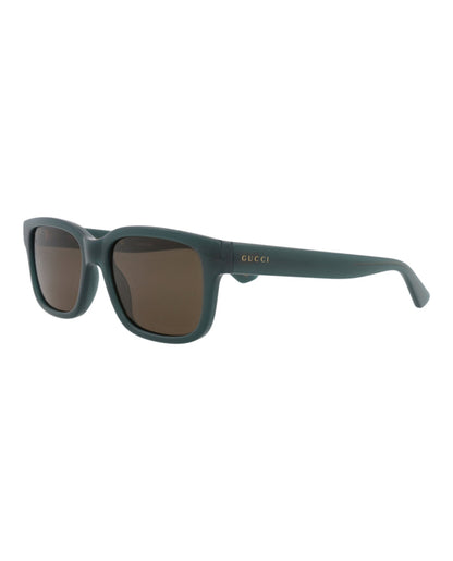 Gucci Mens Square/Rectangle Blue Blue Brown Fashion Designer Eyewear