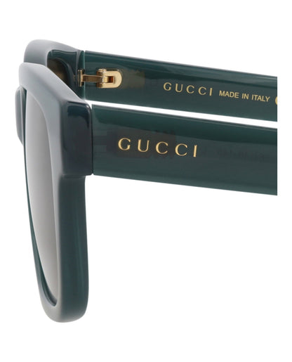 Gucci Mens Square/Rectangle Blue Blue Brown Fashion Designer Eyewear