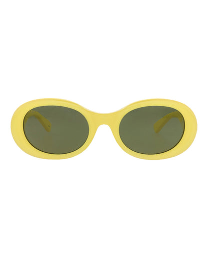 Gucci Womens Round/Oval Yellow Yellow Green Fashion Designer Eyewear