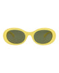 Gucci Womens Round/Oval Yellow Yellow Green Fashion Designer Eyewear
