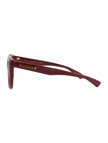 Gucci Womens Cat Eye Burgundy Burgundy Brown Fashion Designer Eyewear