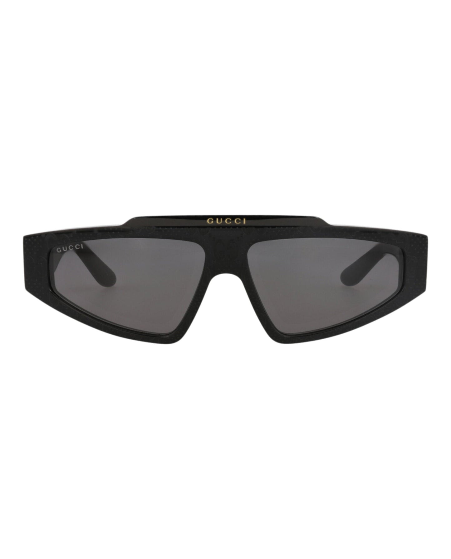 Gucci Mens Square/Rectangle Black Black Grey Fashion Designer Eyewear