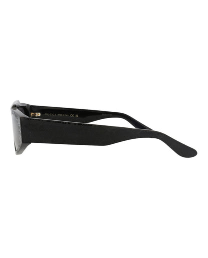 Gucci Mens Square/Rectangle Black Black Grey Fashion Designer Eyewear