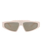 Gucci Mens Square/Rectangle Ivory Ivory Grey Fashion Designer Eyewear