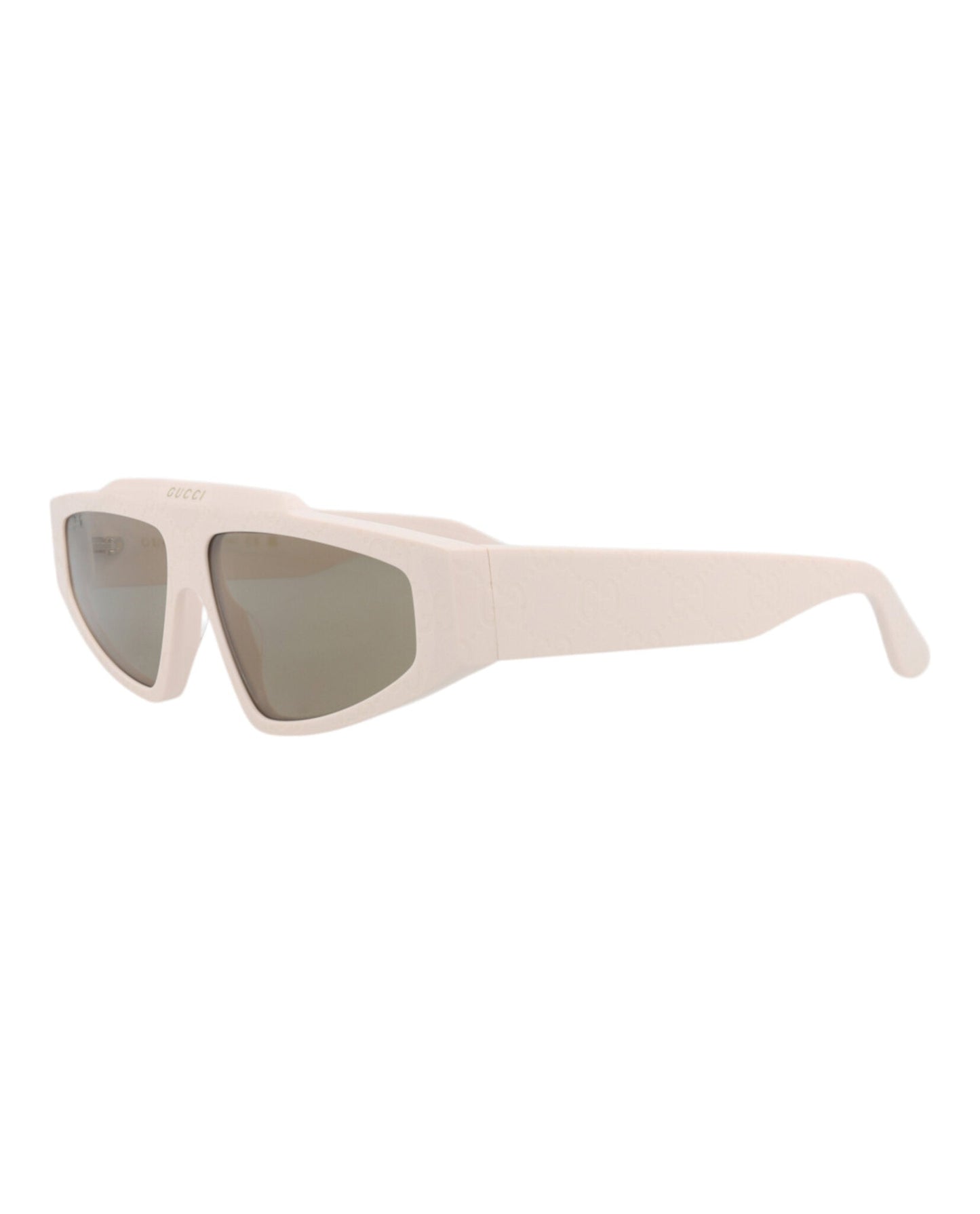 Gucci Mens Square/Rectangle Ivory Ivory Grey Fashion Designer Eyewear
