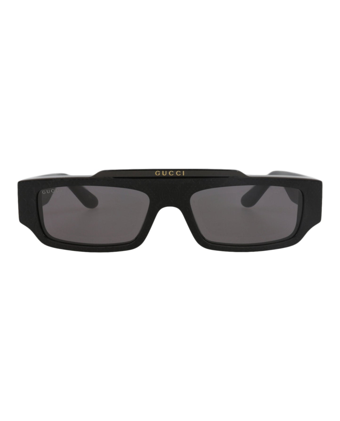 Gucci Mens Square/Rectangle Black Black Grey Fashion Designer Eyewear