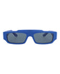 Gucci Mens Square/Rectangle Blue Blue Blue Fashion Designer Eyewear