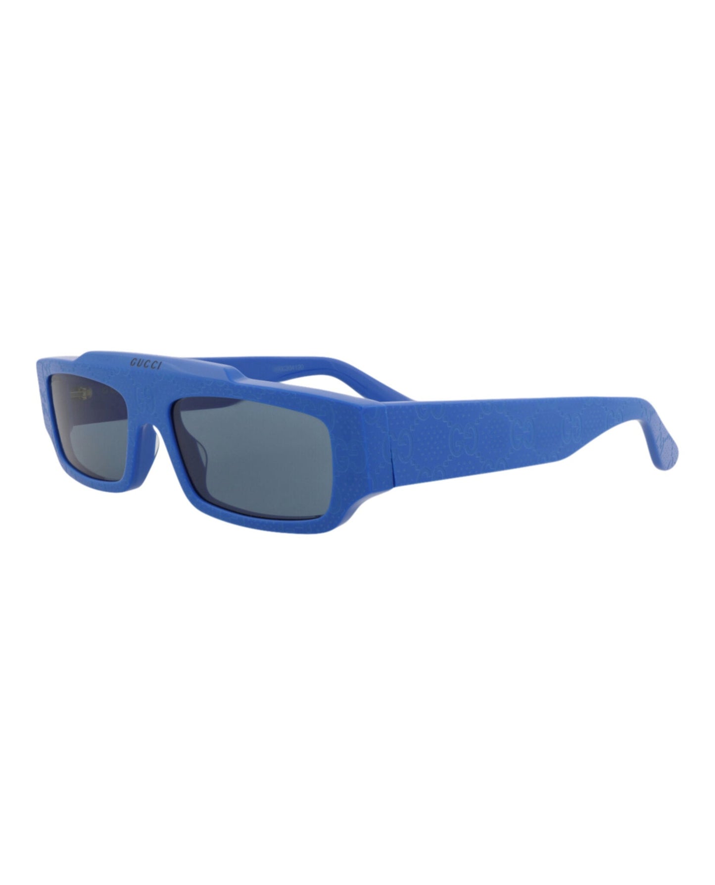 Gucci Mens Square/Rectangle Blue Blue Blue Fashion Designer Eyewear