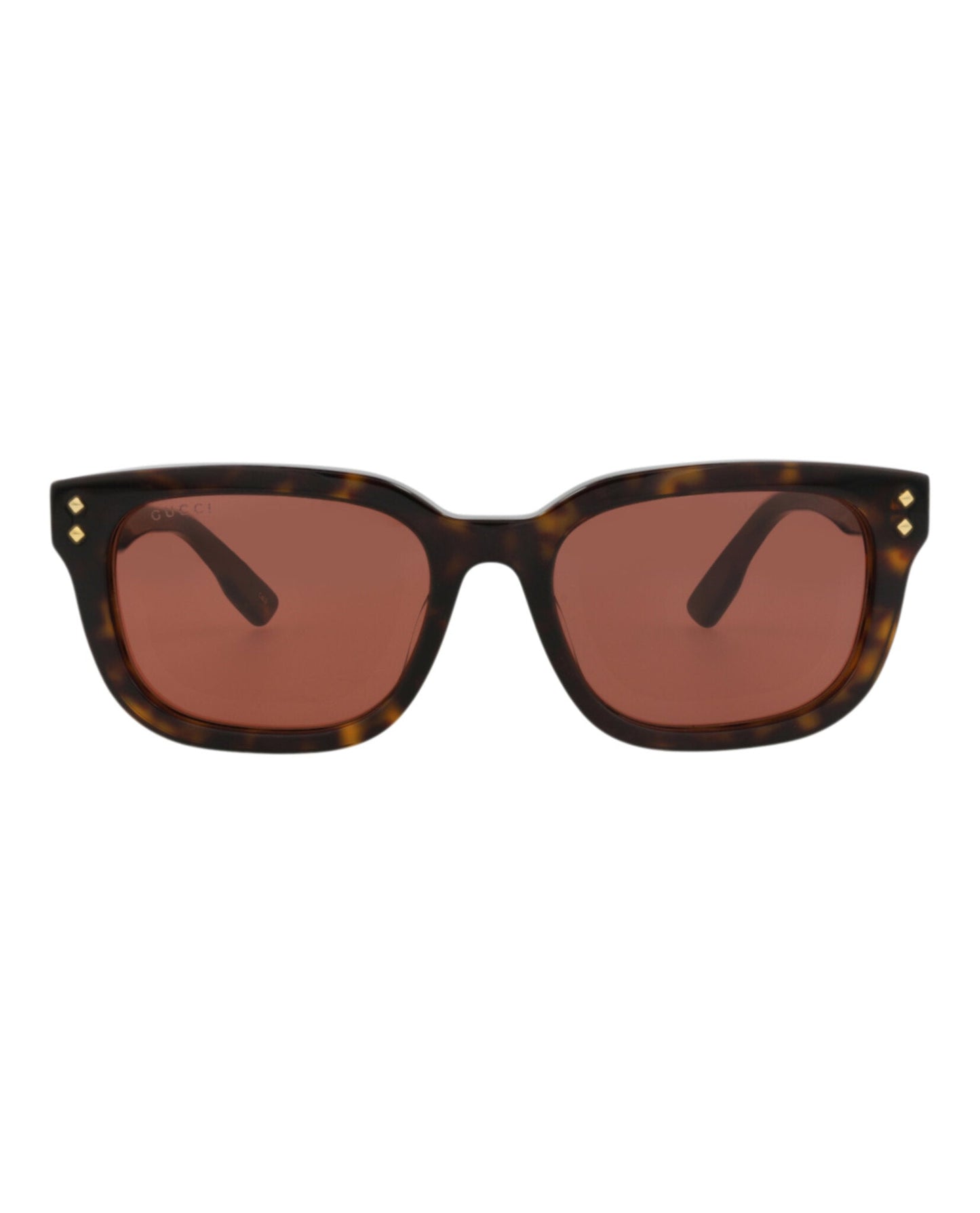 Gucci Womens Square/Rectangle Havana Havana Brown Fashion Designer Eyewear