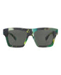 Gucci Mens Square/Rectangle Green Green Grey Fashion Designer Eyewear