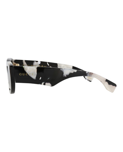Gucci Unisex Round/Oval Black Black Grey Fashion Designer Eyewear