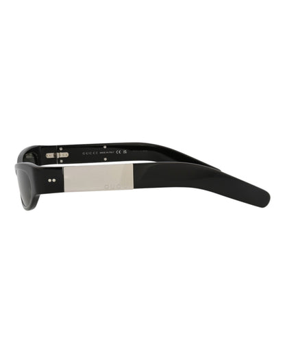 Gucci Womens Cat Eye Black Black Grey Fashion Designer Eyewear