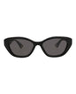 Gucci Womens Cat Eye Black Black Grey Fashion Designer Eyewear