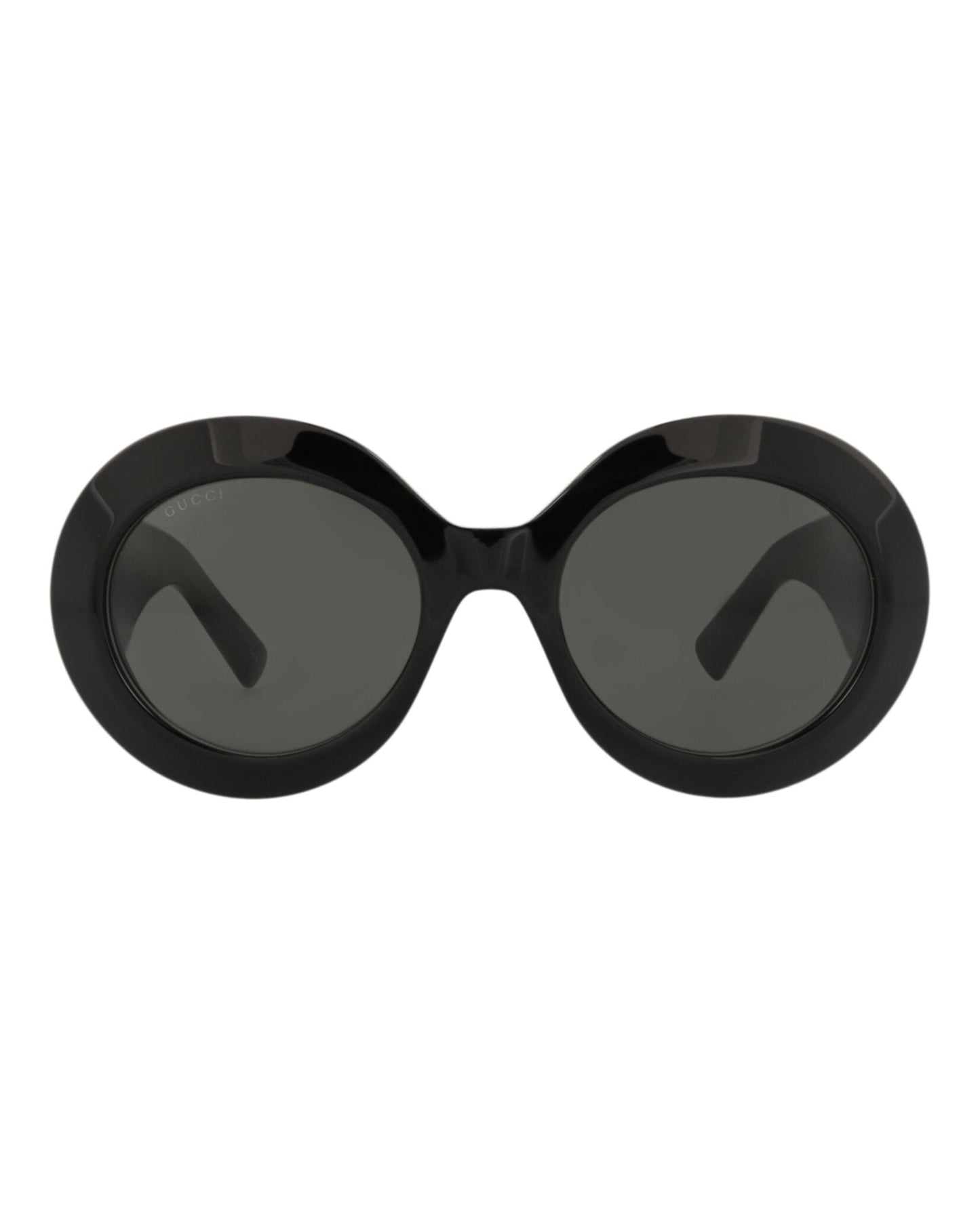 Gucci Womens Round/Oval Black Black Grey Fashion Designer Eyewear
