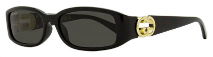 Gucci Narrow Rectangular Sunglasses GG1661S 001 Black 54mm Black