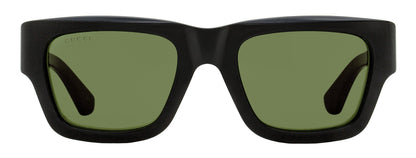 Gucci Bilayer Rectangular Sunglasses GG1668S 003 Black/Green/Red 52mm