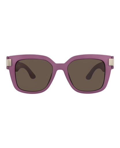 Gucci Womens Square/Rectangle Violet Violet Brown Fashion Designer Eyewear