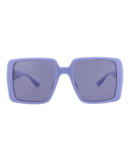Gucci Womens Square/Rectangle Violet Violet Violet Fashion Designer Eyewear