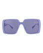 Gucci Womens Square/Rectangle Violet Violet Violet Fashion Designer Eyewear