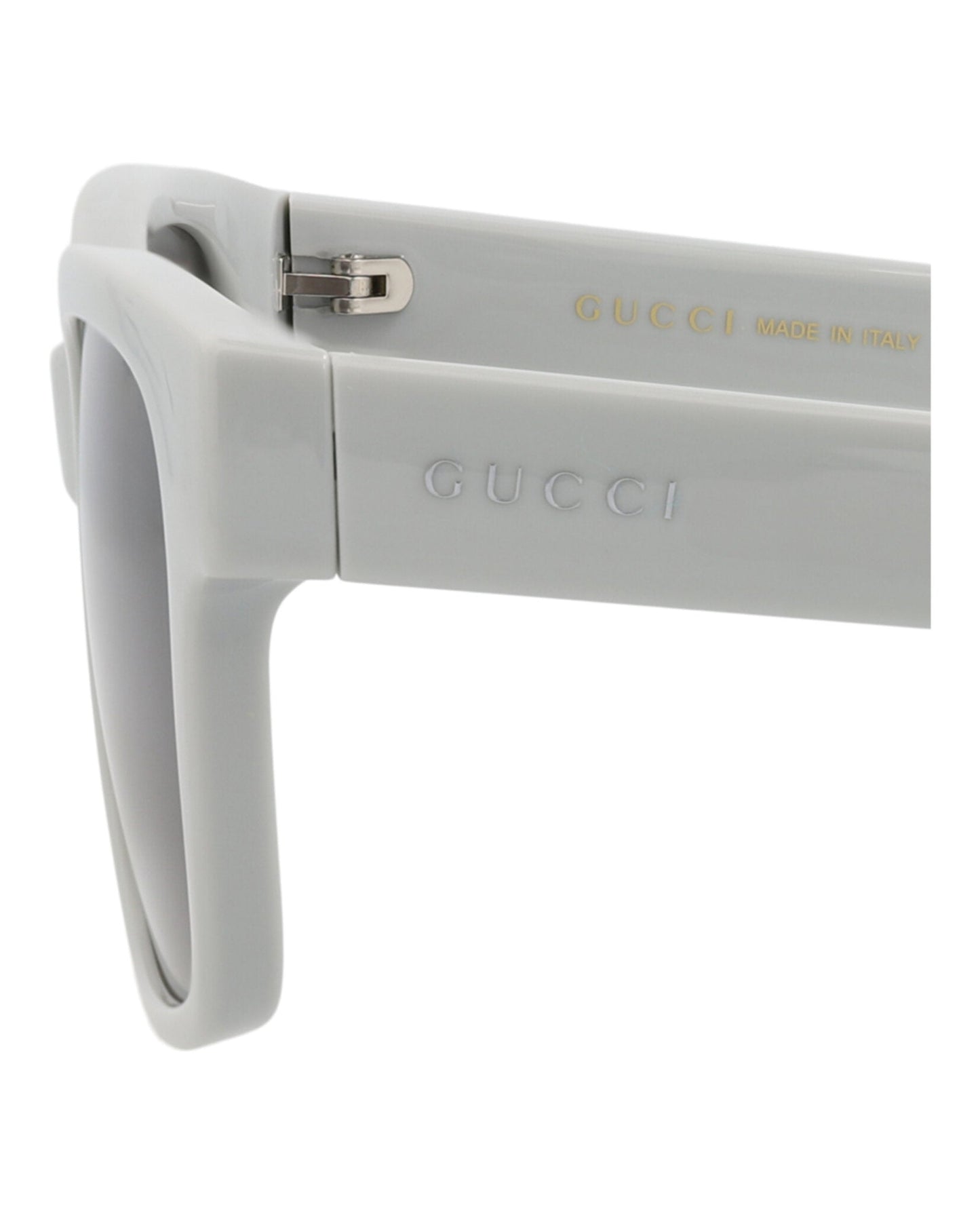 Gucci Mens Square/Rectangle Grey Grey Grey Fashion Designer Eyewear