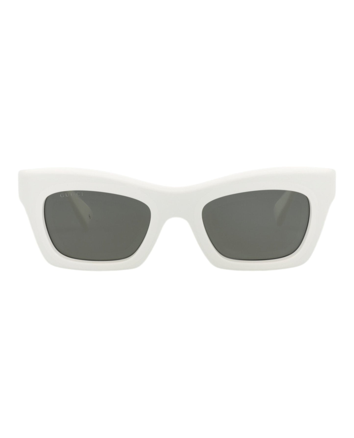Gucci Womens Cat Eye White White Grey Fashion Designer Eyewear