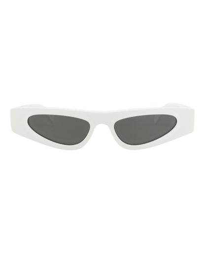 Gucci Womens Cat Eye White White Grey Fashion Designer Eyewear