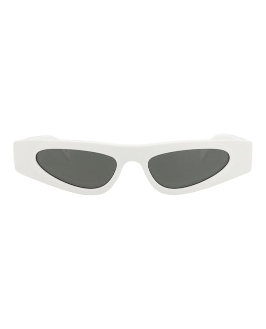 Gucci Womens Cat Eye White White Grey Fashion Designer Eyewear