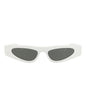 Gucci Womens Cat Eye White White Grey Fashion Designer Eyewear