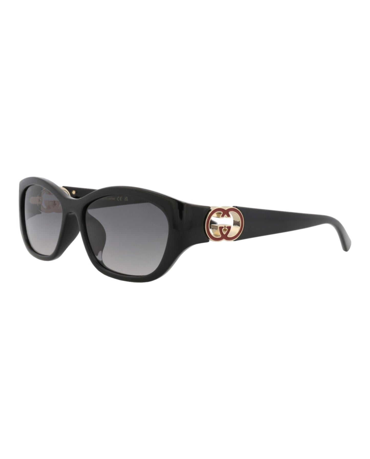 Gucci Womens Round/Oval Black Black Grey Fashion Designer Eyewear
