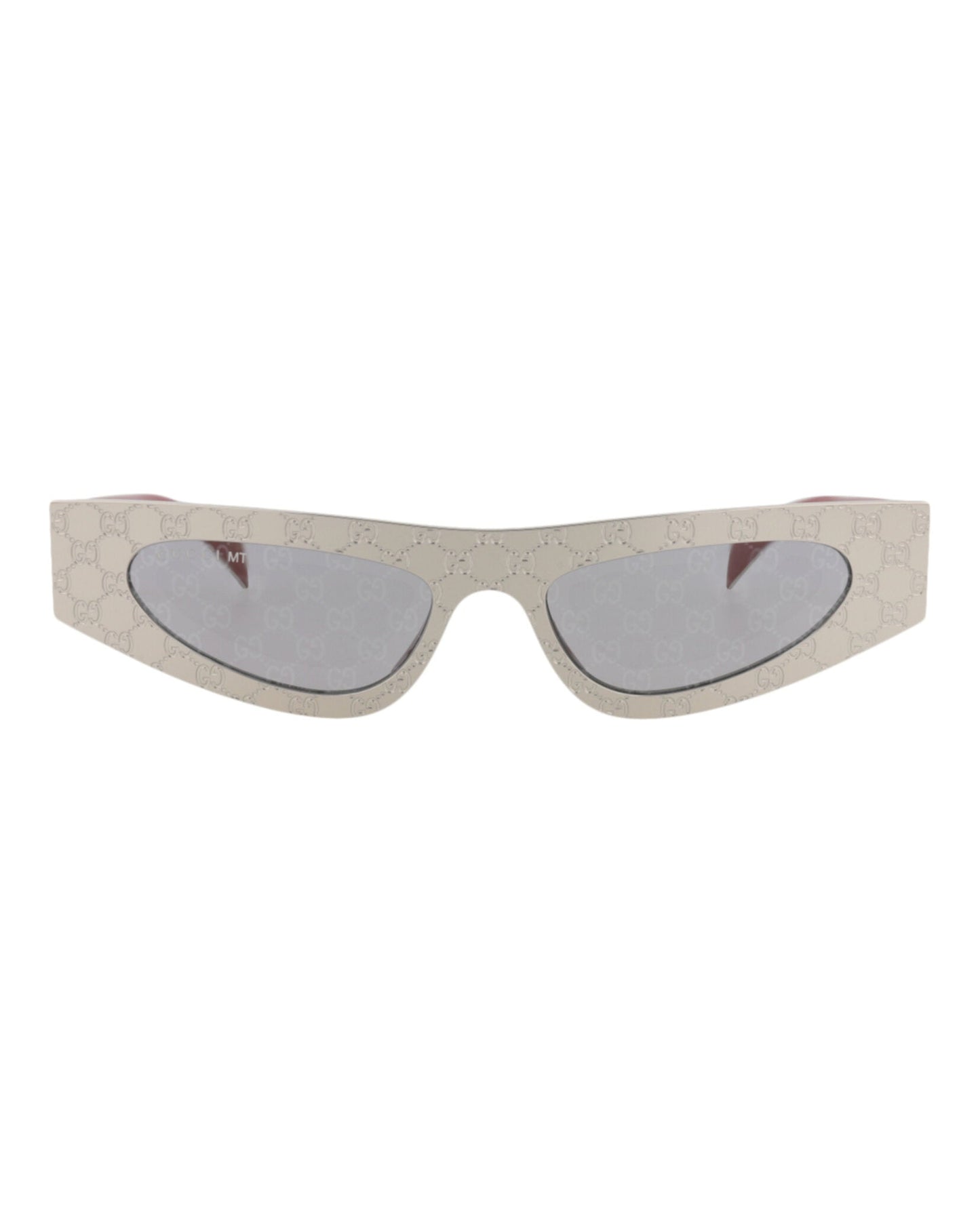 Gucci Womens Cat Eye Silver Silver Smoke Fashion Designer Eyewear