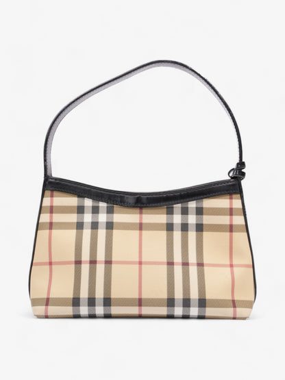 Burberry Check Shoulder Bag Nova Check / Black Coated Canvas