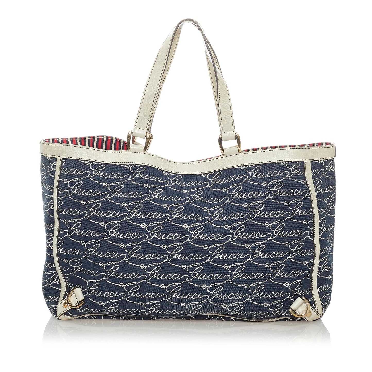 Gucci Abbey D- Ring Canvas Tote Bag (SHG-32612)