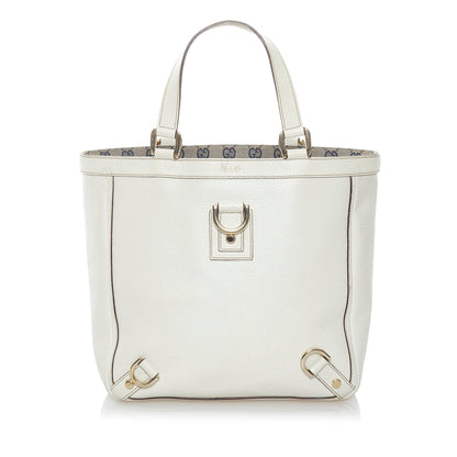 Gucci Abbey-D Ring Leather Tote (SHG-37761)