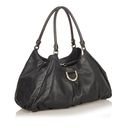 Gucci Abbey Leather Shoulder Bag (SHG-31858)