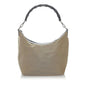Gucci Bamboo Canvas Shoulder Bag (SHG-UFHCRv)
