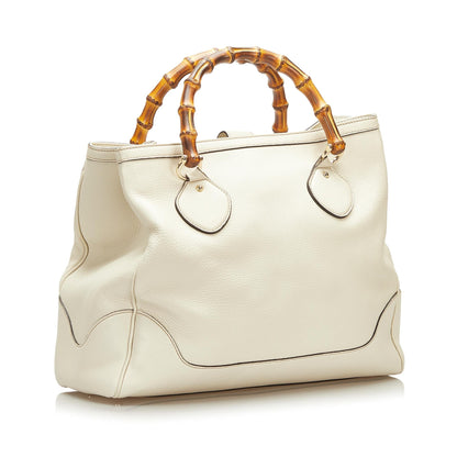 Gucci Bamboo Diana Leather Tote Bag (SHG-35437)