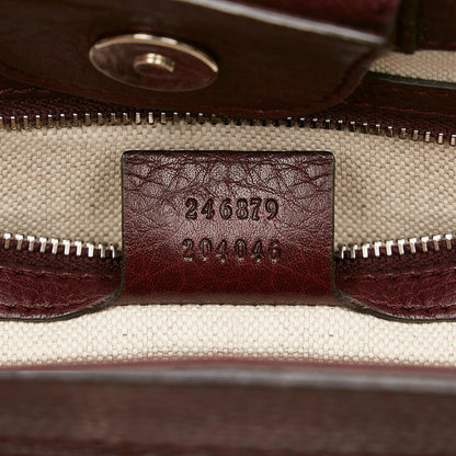 Gucci Bamboo GG Canvas Tassel Tote Bag (SHG-34793)