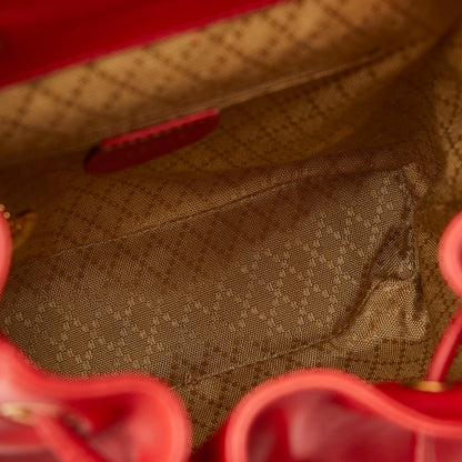 Gucci Bamboo Leather Drawstring Mini Backpack (SHG-HWMiaE)