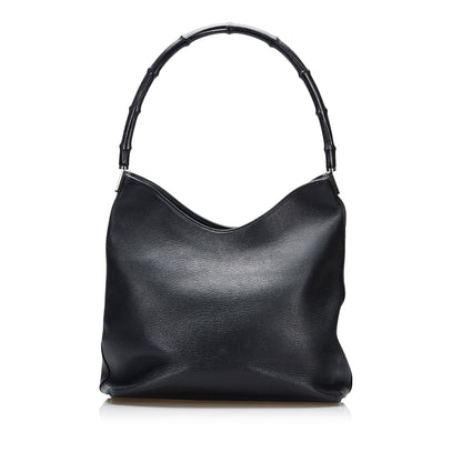 Gucci Bamboo Leather Shoulder Bag (SHG-V5HURz)