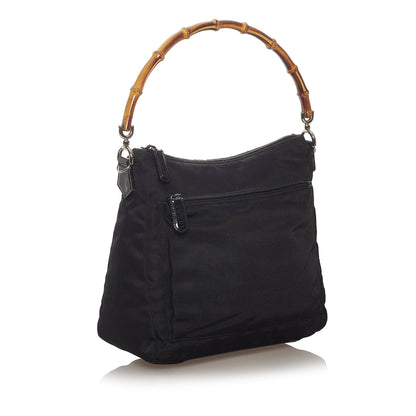 Gucci Bamboo Nylon Shoulder Bag (SHG-4hnVDO)