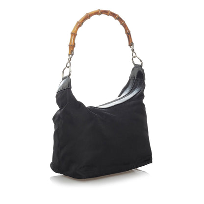 Gucci Bamboo Nylon Shoulder Bag (SHG-vldL1X)