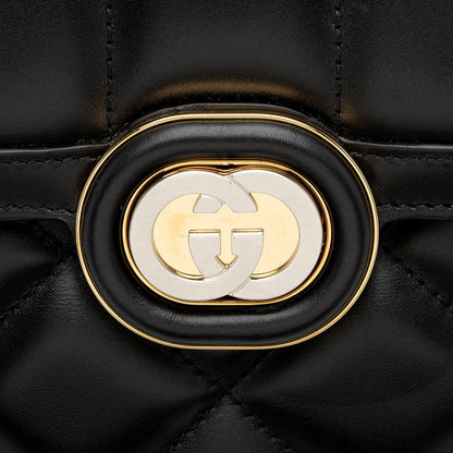 Gucci Calfskin Deco Small Shoulder Bag
