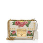 Gucci Calfskin Embroidered Padlock Small Shoulder Bag (SHF-IvAfyD)